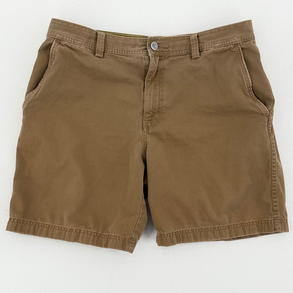 The North Face Canvas Carpenter Utility Shorts Mens 34 Brown Hiking 2007